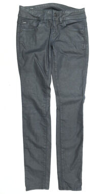 G-Star Raw LYNN Skinny Jeans Womens 27 Blue Dark Wash Coated Mid-Rise Denim